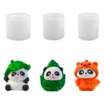 Create Beautiful Aromatherapy Candles with Durable 3D Silicone Panda Molds