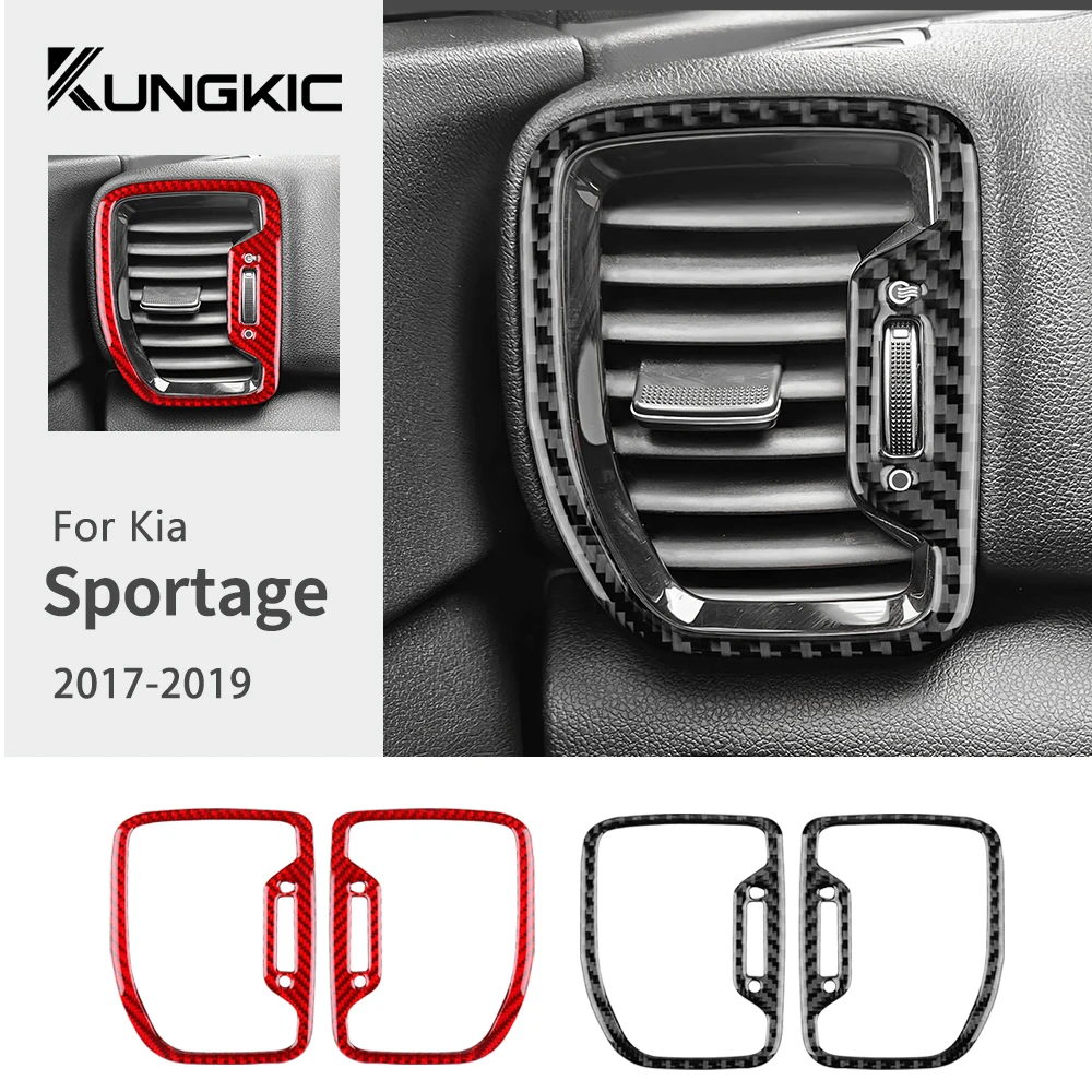 Enhance Your Kia Sportage Interior with Durable Carbon Fiber Air Vent Trim