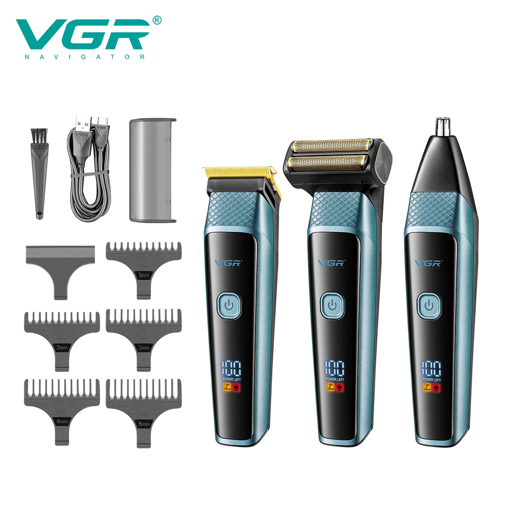 Effortless Grooming Made Simple with the Versatile VGR 3-in-1 Trimmer Set