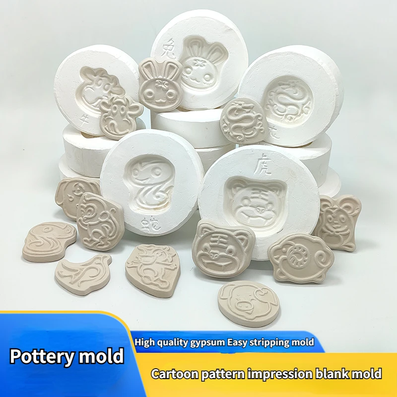 Discover Creative Ceramic Art with the Zodiac Animal Pottery Mold Set